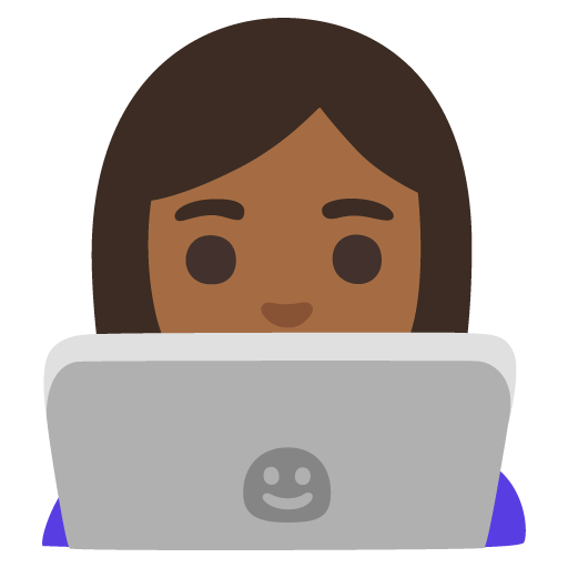 Жінка-інженер: темний тон шкіри для Google 17.0