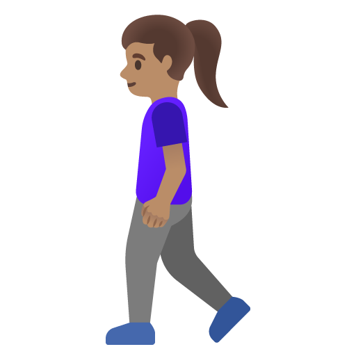 Mulher Andando: Pele Morena para Google 17.0