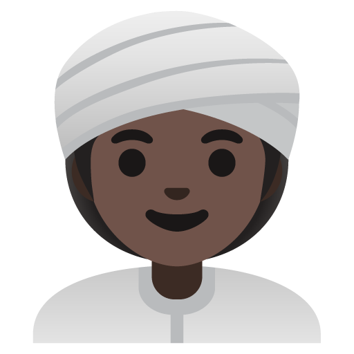 Mulher Com Turbante: Pele Escura para Google 17.0