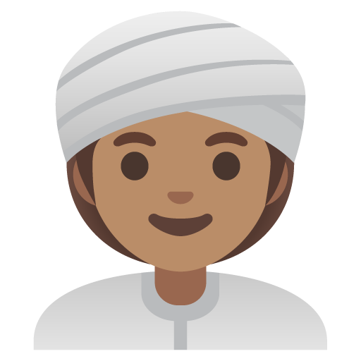 Mulher Com Turbante: Pele Morena para Google 17.0