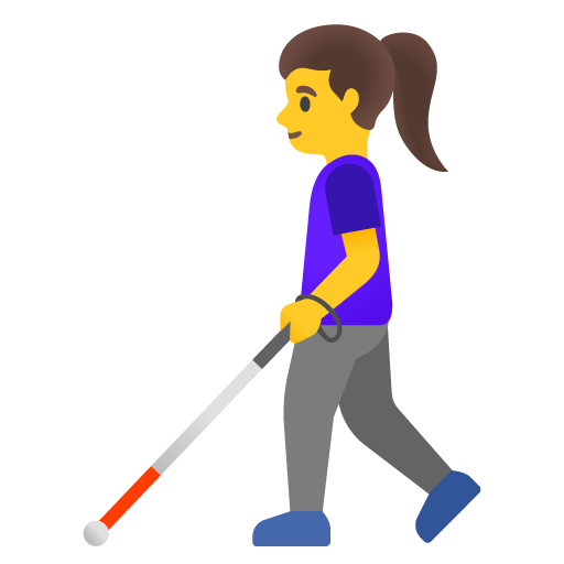 Mulher Com Bengala Para Cego para Google 17.0