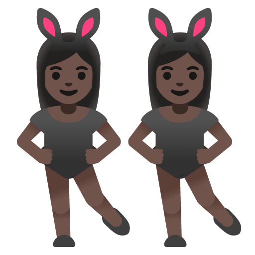 Mulheres com orelhas de coelho festejando, tipo 6 para Google 17.0