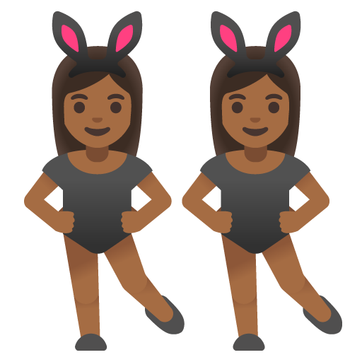 Mulheres com orelhas de coelho festejando, tipo 5 para Google 17.0