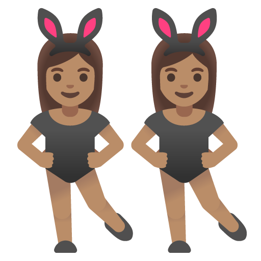 Mulheres com orelhas de coelho festejando, tipo 4 para Google 17.0