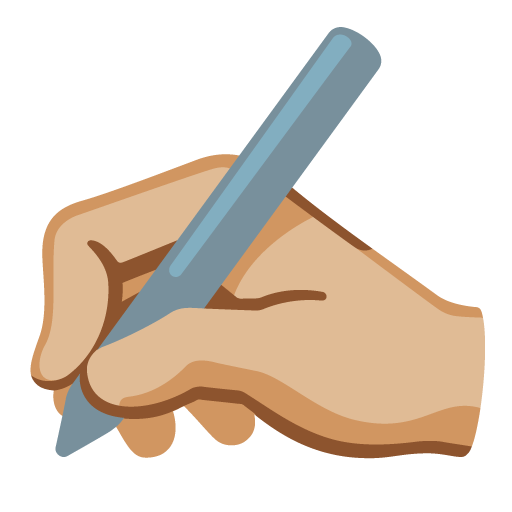 Escrevendo À Mão: Pele Morena Clara para Google 17.0