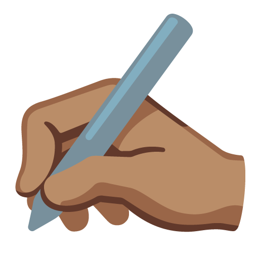 Escrevendo À Mão: Pele Morena para Google 17.0