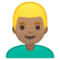 Muž: Střední Odstín Pleti, Blond Vlasy Muž: Střední Odstín Pleti, Blond Vlasy