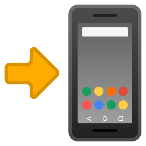 Mobilní telefon se šipkou Mobilní telefon se šipkou