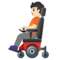 Osoba na motorovém invalidním vozíku: Světlý Odstín Pleti Osoba na motorovém invalidním vozíku: Světlý Odstín Pleti
