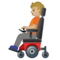 Osoba na motorovém invalidním vozíku: Středně Světlý Odstín Pleti Osoba na motorovém invalidním vozíku: Středně Světlý Odstín Pleti