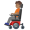 Osoba na motorovém invalidním vozíku: Střední Odstín Pleti Osoba na motorovém invalidním vozíku: Střední Odstín Pleti