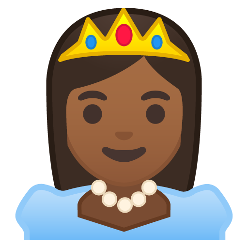 Princezna: Středně Tmavý Odstín Pleti Princezna: Středně Tmavý Odstín Pleti