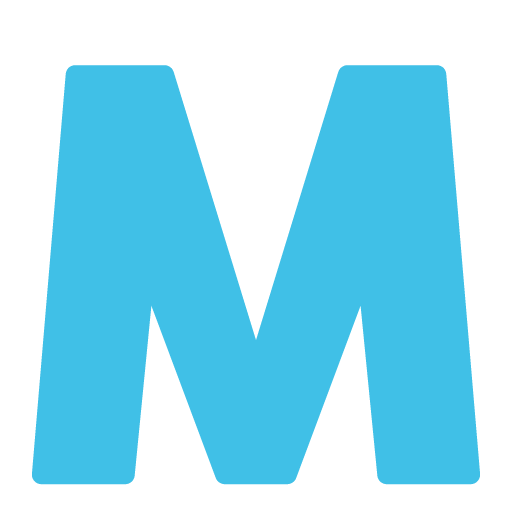 Symbol regionálního indikátoru Písmeno M Symbol regionálního indikátoru Písmeno M