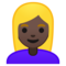 Žena: Tmavý Odstín Pleti, Blond Vlasy Žena: Tmavý Odstín Pleti, Blond Vlasy