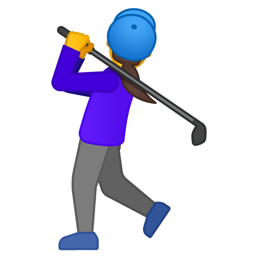 Žena hrající golf Žena hrající golf