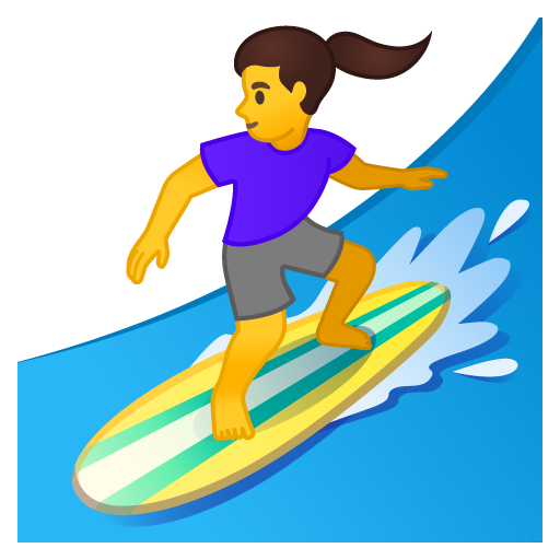 Surfující žena Surfující žena