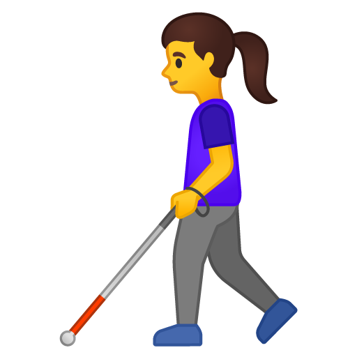Žena s bílou holí Žena s bílou holí