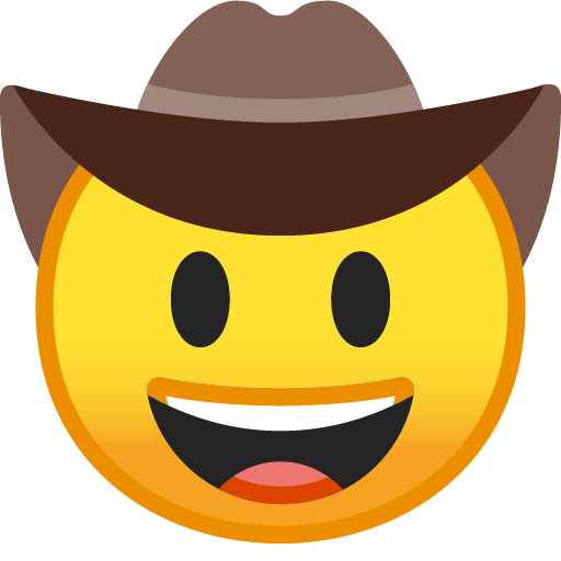 Faccina Con Cappello Da Cowboy