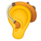 Orecchio Con Apparecchio Acustico