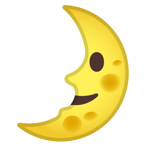 Faccina Primo Quarto Di Luna