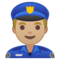 Poliziotto Uomo: Carnagione Medio-Chiara