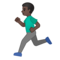 Uomo Che Corre: Carnagione Scura