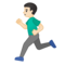 Uomo Che Corre: Carnagione Chiara