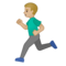 Uomo Che Corre: Carnagione Medio-Chiara