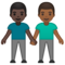 Due Uomini Che Si Tengono Per Mano: Carnagione Scura, Carnagione Medio-Scura