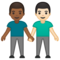 Due Uomini Che Si Tengono Per Mano: Carnagione Medio-Scura, Carnagione Chiara