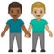 Due Uomini Che Si Tengono Per Mano: Carnagione Medio-Scura, Carnagione Medio-Chiara