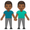 Due Uomini Che Si Tengono Per Mano: Carnagione Medio-Scura