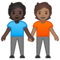 Persone Che Si Tengono Per Mano: Carnagione Scura, Carnagione Media