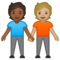 Persone Che Si Tengono Per Mano: Carnagione Medio-Scura, Carnagione Medio-Chiara
