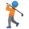Persona Che Gioca A Golf: Carnagione Medio-Chiara