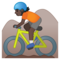 Ciclista Di Mountain Bike: Carnagione Scura