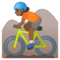 Ciclista Di Mountain Bike: Carnagione Medio-Scura
