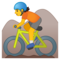 Ciclista Di Mountain Bike