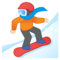 Persona Sullo Snowboard: Carnagione Chiara