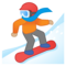 Persona Sullo Snowboard: Carnagione Medio-Chiara