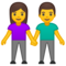 Donna E Uomo Che Si Tengono Per Mano