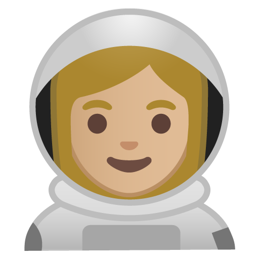 Astronauta Donna: Carnagione Medio-Chiara