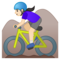 Ciclista Donna Di Mountain Bike: Carnagione Chiara