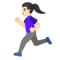 Donna Che Corre: Carnagione Chiara