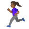 Donna Che Corre: Carnagione Medio-Scura