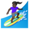 Surfista Donna: Carnagione Scura