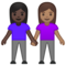 Due Donne Che Si Tengono Per Mano: Carnagione Scura, Carnagione Media