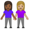 Due Donne Che Si Tengono Per Mano: Carnagione Medio-Scura, Carnagione Medio-Chiara