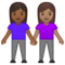Due Donne Che Si Tengono Per Mano: Carnagione Medio-Scura, Carnagione Media