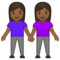 Due Donne Che Si Tengono Per Mano: Carnagione Medio-Scura